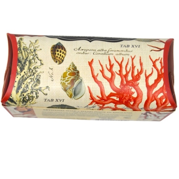 Michel Design Works Red Coral Shea Butter Soap Scent Ocean Air NIB 9 Oz. England - Picture 4 of 4
